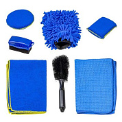 Набор для мойки а/м 7 пр. щетка для дисков с комплектом полотенец и губок Forsage F-CWK5238