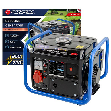 Генератор автономный бензиновый 650Вт ном. Forsage F-FY950-2