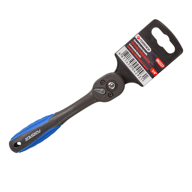 Трещотка реверсивная с изгибом в пластиковом антикорозийном корпусе 1/4'' 155 мм, 72 зуб. Forsage F-802227