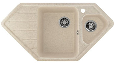Мойка кухонная из мраморной крошки, бежевый, E10-20 Gerhans