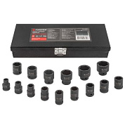 Набор ударных головок 6-гр. 15 пр. 10-32 мм 1/2'' Forsage F-4159