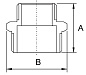 Ниппель переходной (бочонок) 1/2"х3/8" ш-ш, латунь SM028 TIM