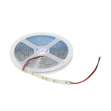 Лента светодиодная влагостойкая 9,6W/m, 24V, 8мм, 2835, 120 д/м, IP65, тепл. бел, 3000К, 5м, AKS 115335