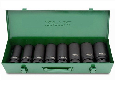 Набор головок ударн. 1'' 24-41мм 6гр. 8шт глуб. Toptul GDAD0804