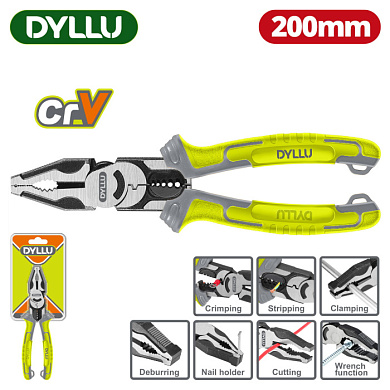 Плоскогубцы комбинированные 200мм DYLLU DTPL1778