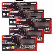 Набор инструментов 24 пр. 1/2'' 6-гр. 8-32 мм, 5 к-тов ForceKraft FK-4245B-5MPB 5 K-T