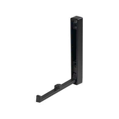 Крючок меб. однорожковый мет. STEP черный матовый AKS 90289