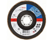 Круг лепестковый 125х22.2 мм K80 плоский STANDARD FOR METAL Bosch 2608603718