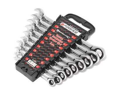 Набор трещоточных комбинированных ключей 9 пр. Forsage F-51092