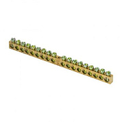 Шина PEN "ноль-земля" (6х9мм) 18 отверстий латунь крепеж по центру EKF PROxima sn0-63-18