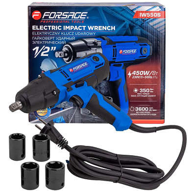 Гайковерт ударный электрический 1/2'' 450Вт Forsage F-IW550S
