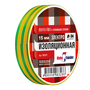 Изолента ПВХ 15х20 Klebebander (TIK507T), 130 мкн, в и/у, желтая, зеленая