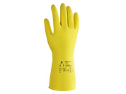 Перчатки К20 Щ20 латексные с хлопковым напылением р-р 7/S, Acid Eco, желтые JETA SAFETY JHG-101-S