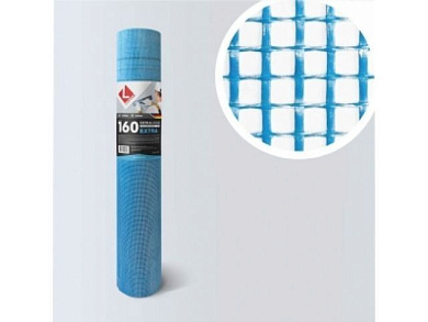 Стеклосетка штукатурная 5х5, 1мх50м, 1300Н, синяя, EXTRA LIHTAR 4814273000379