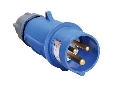 Вилка силовая 16А 220В 2P+PE IP44 MAGNUM РС 255681