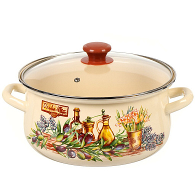 Кастрюля сфер. 2л (слоновая) Италика Керченский металлургический завод 61904-102/4.02-У4Ит