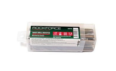 Сверло по металлу 3 мм HSS+Co 10 шт, в пластиковом футляре RockForce RF-DSP30H