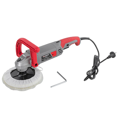 Полировальная машина электрическая, 230V, 1200W, 800-3600 об/мин, Øкруга 180 мм ForceKraft FK-PA-03060
