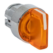 Исполнительный механизм переключателя ХB4 желтый на 3 положения возвратный без фиксации, с подсветкой с короткой ручкой EKF PROxima XB4BD3L-Y