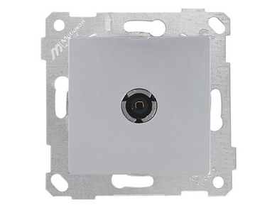 Розетка телевиз. 1-ая, скрытая, без рамки, с/з, 11dB, переходная, серебро, RITA, Mutlusan 22001700182