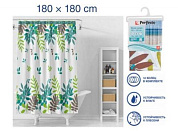 Шторка для ванной, 12 колец в комплекте, 180x180 см, Secret, райский сад, Perfecto Linea 36-118105