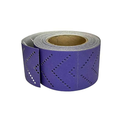 Шлифлист 70 мм х 12 м отрывной мультипылеотвод P240 (керамика на бумаге) GTA297F240