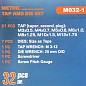 Набор метчиков и плашек 21 пр Forsage F-M032-1
