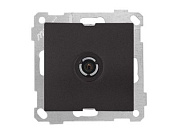 Розетка телевиз. 1-ая, скрытая, без рамки, с/з, 11dB, переходная, черная, DARIA, Mutlusan 21001700184