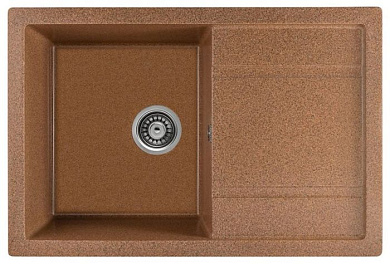 Мойка кухонная из мраморной крошки, терракот, B27-23 Gerhans