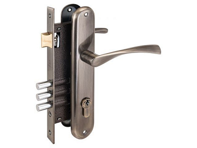 Замок врезной с/руч АЛЛЮР 0203 AB ст.бронза УЗК 1014