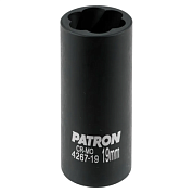 Головка-экстрактор ударная двухсторонняя экстрактор/6-гр 19 мм 1/2'' 6-гр PATRON P-4267-19