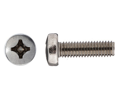 Винт М4х8 мм полусфера, нерж.сталь А2, DIN 7985 1000 шт в упак Starfix SM-68134-1000