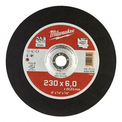 Зачистной диск по металлу SG 27/230х6 Milwaukee 4932451483