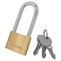 Замок навесной латунный с удлиненой дужкой 50 мм ForceKraft FK-LTY50