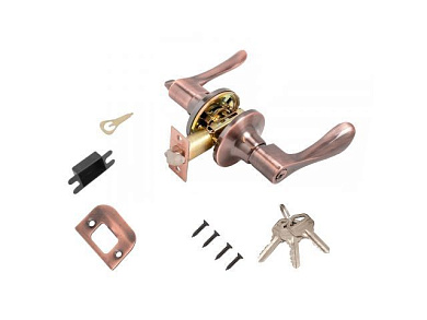 Защелка врезная межкомнатная 8531 ET AC медь кл/фикс СТАНДАРТ УЗК 13397