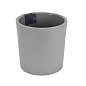 Горшок для цветов с дренажной вставкой Genius 12,2л (d266, h263 мм) (серый) Полимербыт 4376705