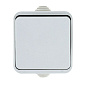 Прага Выключатель 1-клавишный 10А IP44 белый EKF EKV10-021-10-44