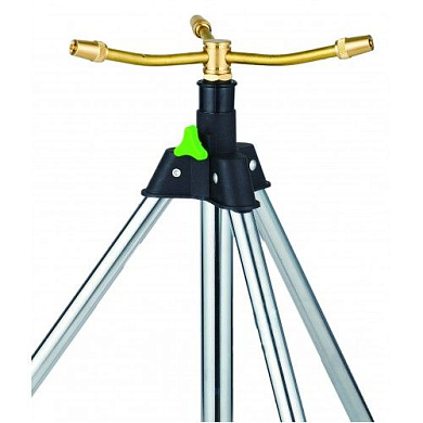 Распылитель для полива вращающийся трехрожковый латунный на штативе-треноге H-D HD-G2302-2