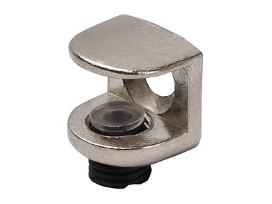 Полкодержатель для стеклянной полки 5-9 мм, хром, 2 шт в зип-локе Starfix SMZ1-10464-2