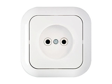 Розетка 1-ая (скрытая, б/з) белая, Гармония, Bylectrica РС16-228