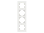 Рамка 4-ая вертикальная белая, RITA, Mutlusan 22208002401