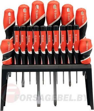 Набор отверток 18 пр. S2 HRC58 Yato YT-25982