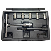 Набор инструмента с торцевыми головками-шарошками для ручной очистки гнезд форсунок H-D HD-17625