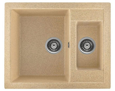 Мойка кухонная из мраморной крошки, песок, C01-21 Gerhans