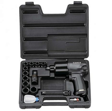 Пневмогайковерт 813Нм с набором головок 10-24 мм 15 пр. 1/2'' Force 4142B