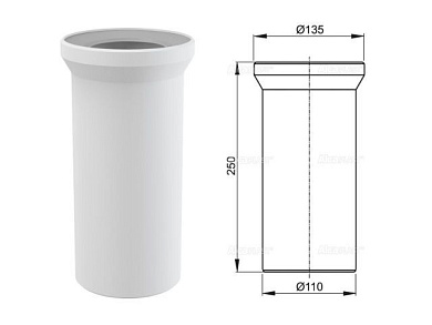 Насадка для унитаза 400 мм, Alcaplast A91-400