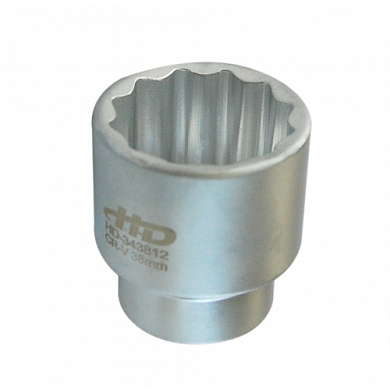 Головка торцевая 3/4" 12-гр 38 мм L58 мм CrV H-D HD-343812