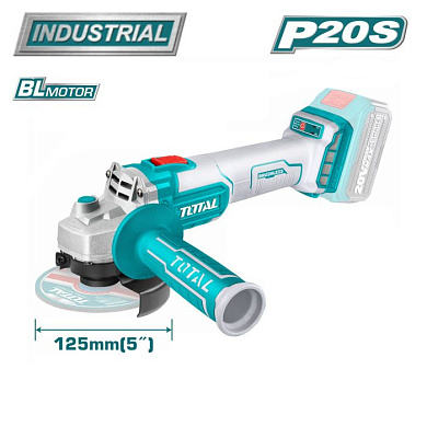 Углошлифмашина аккумуляторная TOTAL TAGLI201258