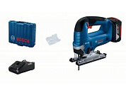 Аккум. лобзик GST 185-LI в чем., 18.0 В, 1 акк., 4.0 А/ч, Li-Ion, пропил до 125 мм Bosch 06015B3023