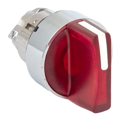 Исполнительный механизм переключателя ХB4 красный на 2 положения возвратный без фиксации, с подсветкой с короткой ручкой EKF PROxima XB4BD2L-R